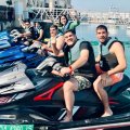 Aqua blue jetski